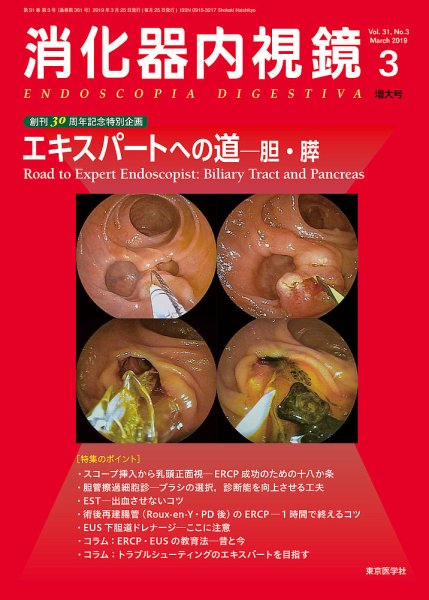 消化器内視鏡 19年3月増大号 (発売日2019年03月25日) 表紙