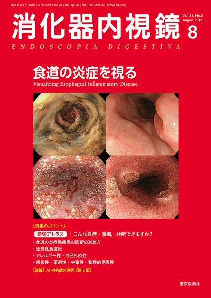 消化器内視鏡 19年8月号 (発売日2019年08月25日) 表紙