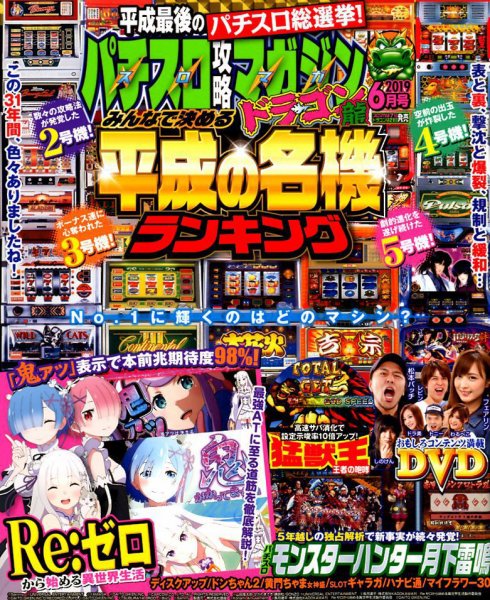 パチスロ攻略マガジン　ドラゴン 2019年6月号 (発売日2019年04月20日) 表紙