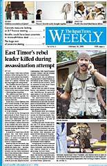 The Japan Times / The New York Times Weekend Edition 2008年02月16日発売号 表紙