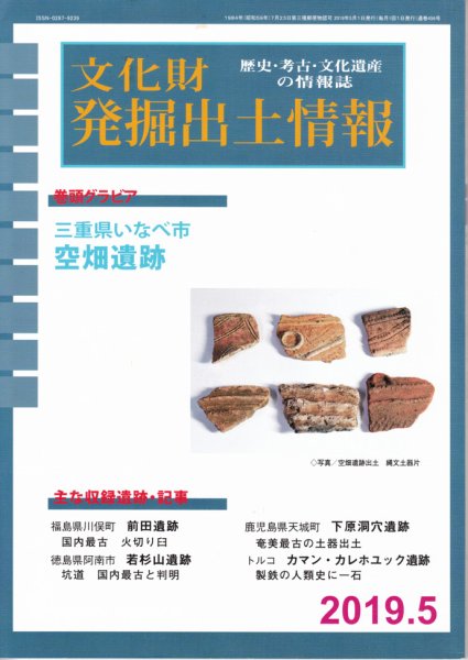文化財発掘出土情報 456号 (発売日2019年05月01日) 表紙