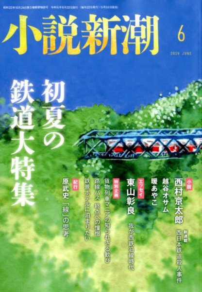 小説新潮 2019年6月号 (発売日2019年05月22日) 表紙