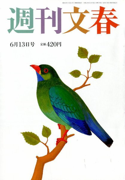 週刊文春 2019年6/13号 (発売日2019年06月06日) 表紙
