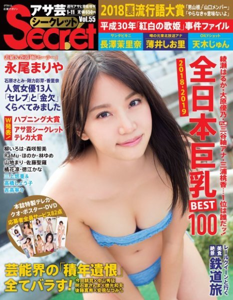 アサ芸 Secret！（アサ芸　シークレット） 55 (発売日2018年12月18日) 表紙