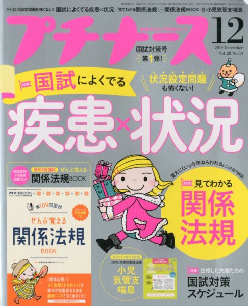 プチナース 2019年12月号 (発売日2019年11月10日) 表紙