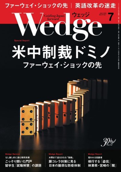 Wedge（ウェッジ） 2019年7月号 (発売日2019年06月20日) 表紙