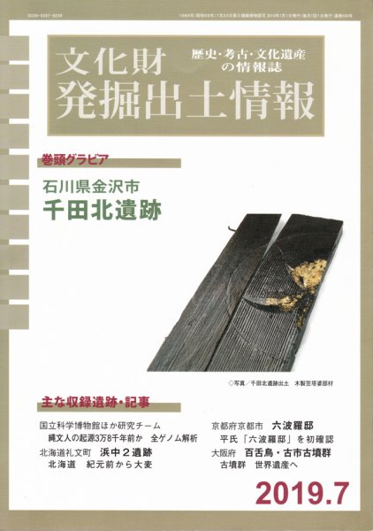 文化財発掘出土情報 459号 (発売日2019年07月01日) 表紙