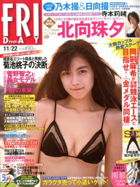 FRIDAY（フライデー） 2019年11/22号 (発売日2019年11月08日) 表紙