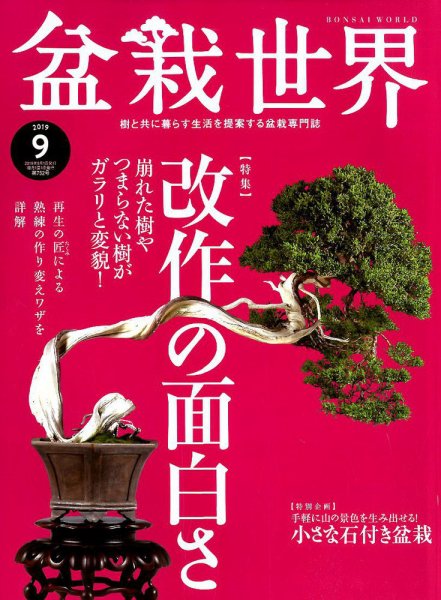 盆栽世界 2019年9月号 (発売日2019年08月03日) 表紙