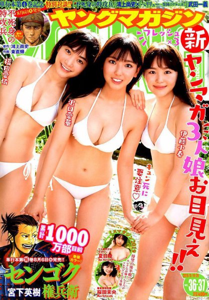 週刊ヤングマガジン 2019年8/26号 (発売日2019年08月05日) 表紙
