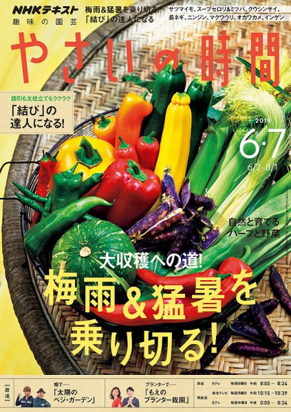 NHK 趣味の園芸 やさいの時間 2019年6月・7月号 (発売日2019年05月21日) 表紙