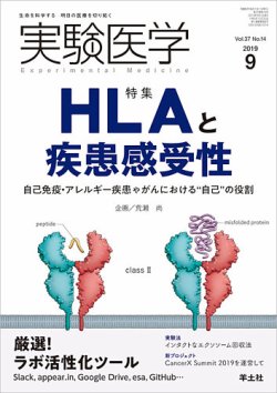 実験医学 Vol.37No.14 (発売日2019年08月20日) 表紙