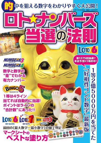 ロト☆ナンバーズ当選の法則 Vol.2 (発売日2019年07月29日) 表紙