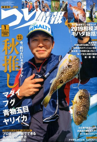 つり情報 2019年11/1号 (発売日2019年10月15日) 表紙
