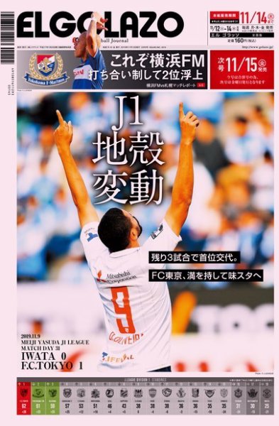 EL GOLAZO（エル・ゴラッソ） 2019年11月12日発売号 表紙