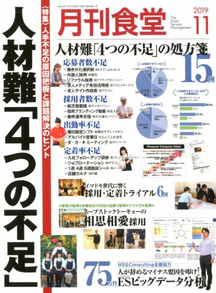 月刊食堂 2019年11月号 (発売日2019年10月19日) 表紙