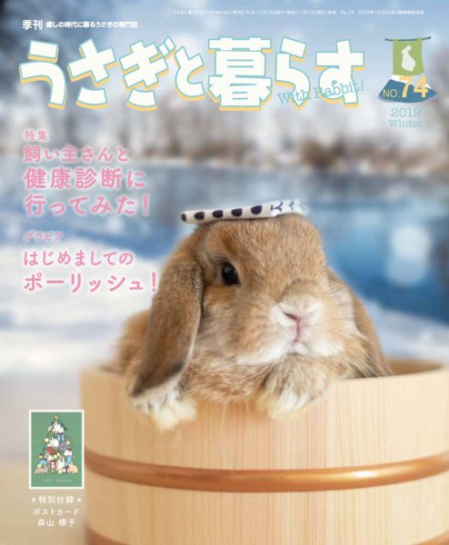 うさぎと暮らす 2020年1月号 (発売日2019年11月19日) 表紙