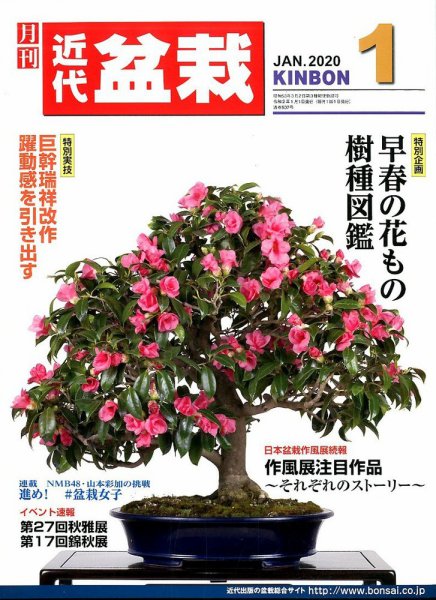 月刊 近代盆栽 2020年1月号 (発売日2019年12月04日) 表紙