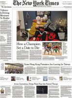 The New York Times International Weekly（ニューヨーク・タイムズ・インターナショナル・ウイークリー） 2019年12月15日号 表紙
