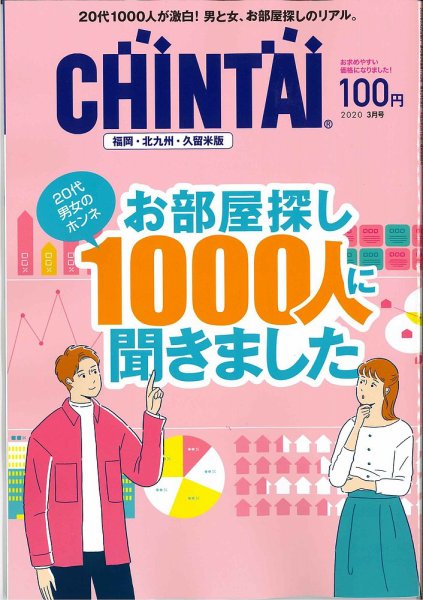 CHINTAI福岡・北九州・久留米版 2020年3月号 (発売日2020年01月24日) 表紙
