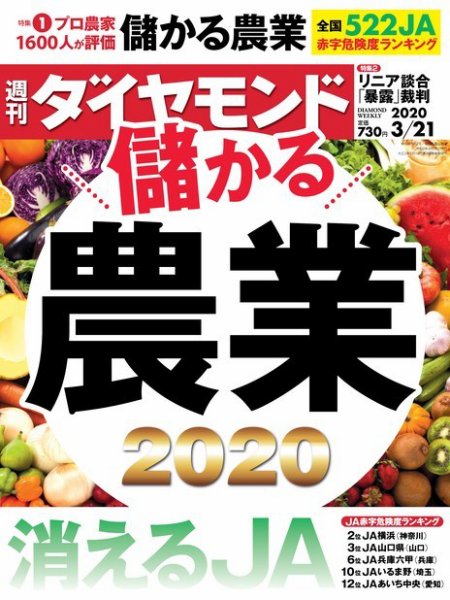 週刊ダイヤモンド（Diamond WEEKLY） 2020年3/21号 (発売日2020年03月16日) 表紙