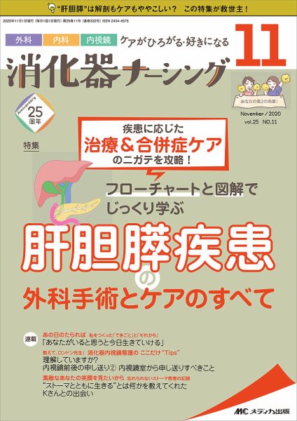 消化器ナーシング 2020年11月号 (発売日2020年10月17日) 表紙