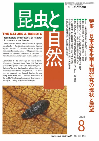 昆虫と自然 2020年8月号 (発売日2020年07月21日) 表紙