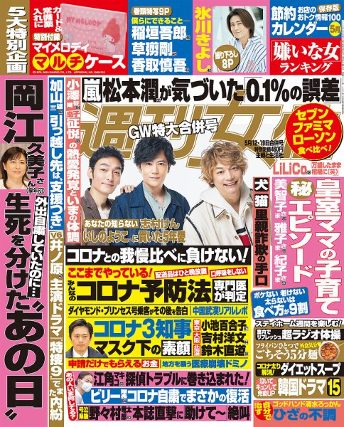 週刊女性 2020年5/19号 (発売日2020年04月28日) 表紙