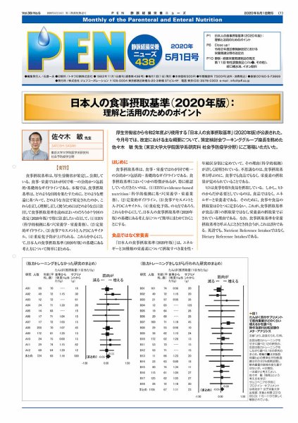 月刊栄養ニューズPEN 5月1日 (発売日2020年05月01日) 表紙