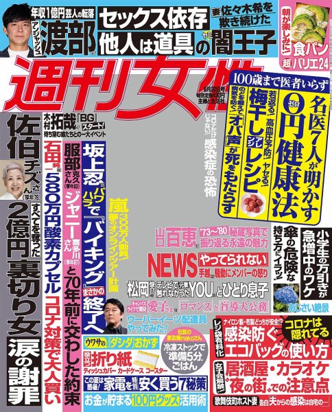 週刊女性 2020年6/30号 (発売日2020年06月16日) 表紙