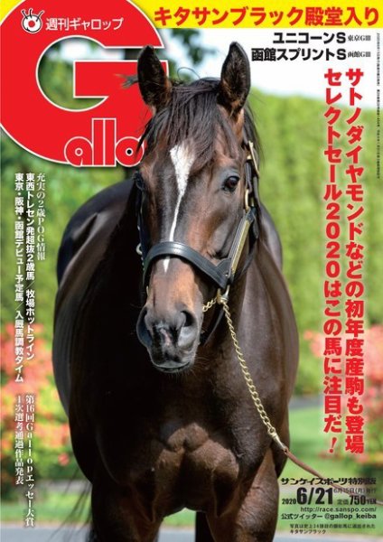 週刊Gallop（ギャロップ） 2020年6月21日号 (発売日2020年06月16日) 表紙