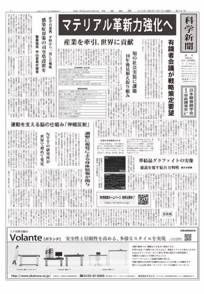 科学新聞 2020年06月12日発売号 表紙