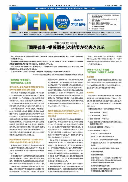 月刊栄養ニューズPEN 7月1日 (発売日2020年07月01日) 表紙