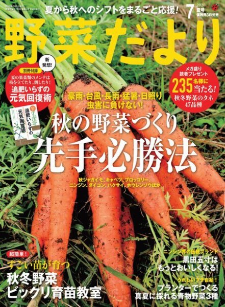 野菜だより 2020年7月号 (発売日2020年06月03日) 表紙