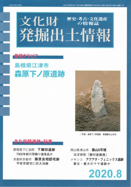 文化財発掘出土情報 471号  (発売日2020年08月01日) 表紙