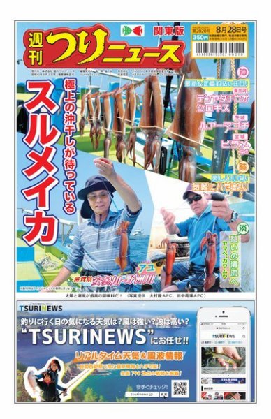 週刊つりニュース　関東版 2020年8月28日号 (発売日2020年08月24日) 表紙