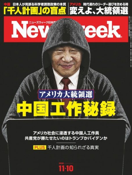 ニューズウィーク日本版 Newsweek Japan 2020年11/10号 (発売日2020年11月04日) 表紙