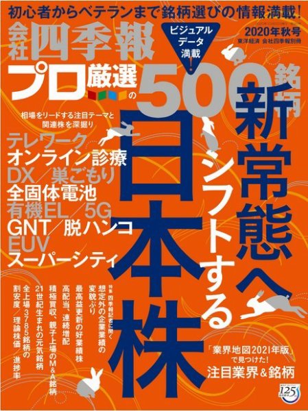 会社四季報 プロ500 2020年10月号 (発売日2020年09月18日) 表紙