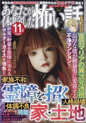 あなたが体験した怖い話 2011年 03月号 [雑誌] あなたが体験した怖い話 3月号 (発売日2013年01月24日) | 雑誌