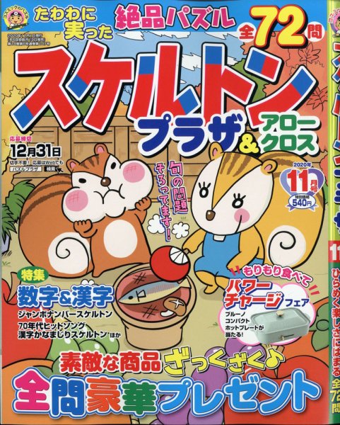 スケルトンプラザ 2020年11月号 (発売日2020年09月18日) 表紙