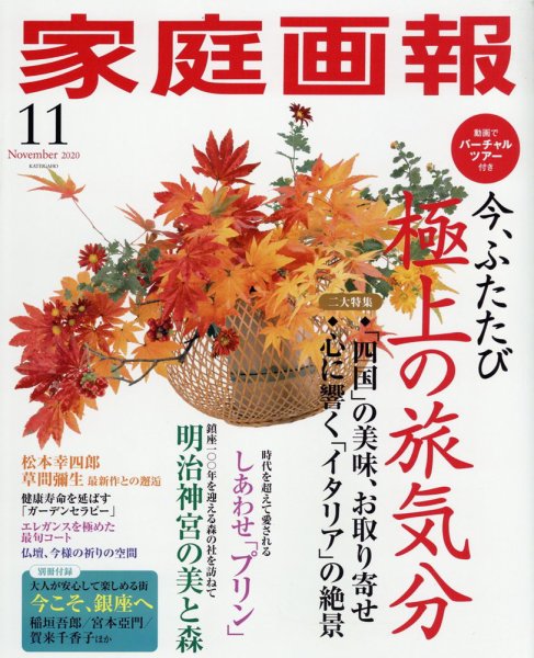 家庭画報 2020年11月号 (発売日2020年10月01日) 表紙