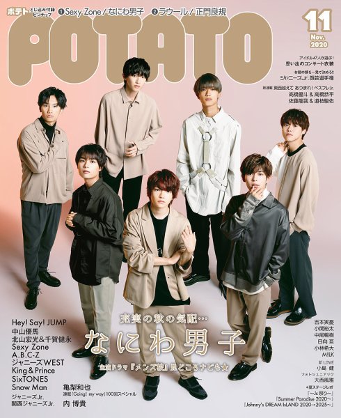 POTATO（ポテト） 2020年11月号 (発売日2020年10月07日) 表紙