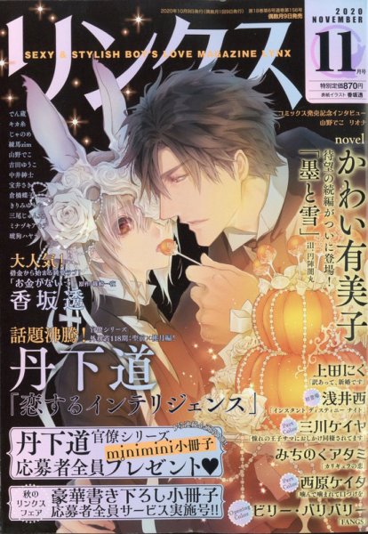 リンクス 2020年11月号 (発売日2020年10月09日) 表紙
