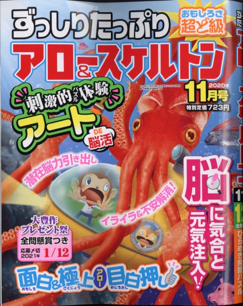 ずっしりたっぷりアロー＆スケルトン 2020年11月号 (発売日2020年10月14日) 表紙