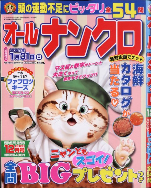 オールナンクロ 2020年12月号 (発売日2020年10月17日) 表紙