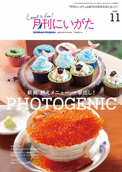 月刊にいがた  2020年11月号 (発売日2020年10月25日) 表紙