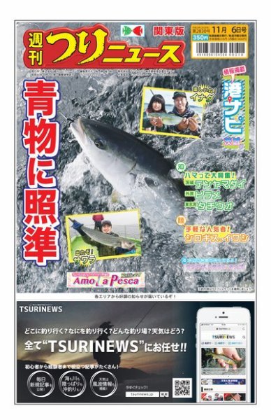 週刊つりニュース　関東版 2020年11月6日号 (発売日2020年11月02日) 表紙