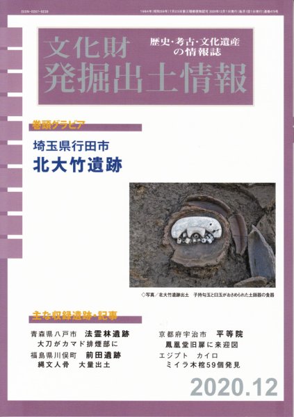 文化財発掘出土情報 475号  (発売日2020年12月01日) 表紙