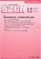 機能材料 2020年12月号 表紙