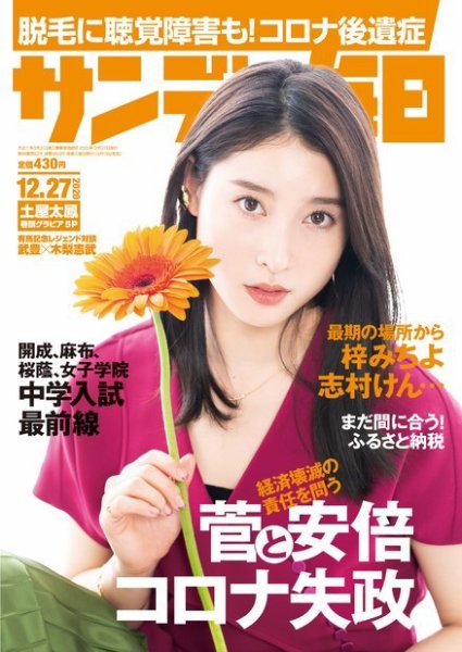 サンデー毎日 2020年12/27号 (発売日2020年12月15日) 表紙